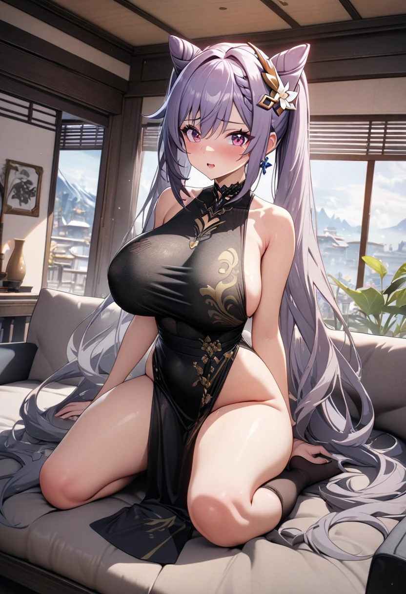 Tong,Bandeau,revealing buttocks,femele,Bigchest,Cleavage is seductive,climaxing,((No coat)),Very erotic dress-up