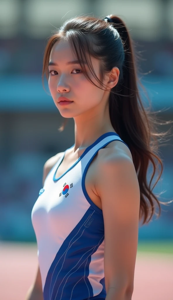 Beautiful girl compete for sex at the Olympics .