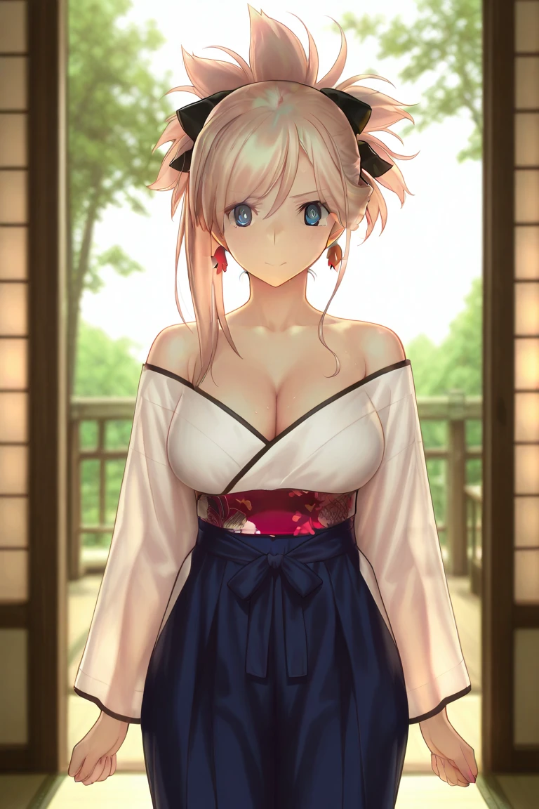 (masutepiece), Top quality ultra-detailed CG art, Dignified and beautiful women's yukata, a blond, Beautiful facial features, Pink eyes, Sexy atmosphere, Scene with hair swaying。(Shots focused on a small area), A body shape that remains young, long beautiful hair,, An expression that makes you feel a commotion in your chest, night landscape、Atmosphere like a Showa idol、Fluffy beds、ryokan、Shoulders bare、