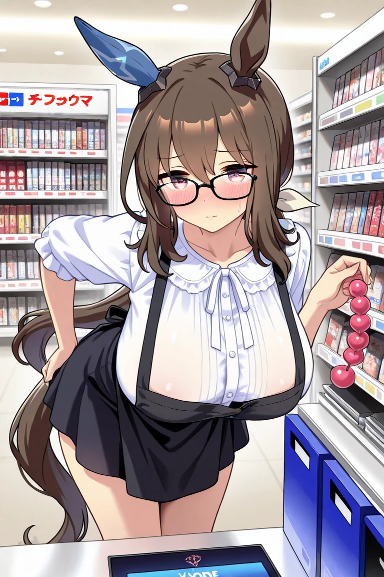 Very detailed, Sexy Body, Big Breasts, attractive appearance、sexual expression,Ahegao、Wet Panties、Love juice dripping from a wet pussy、Taunt、Obscene、??????、masturbation behavior、blush、Standing position、No bra、Taunt a man、Captivating look、Shy woman、shame、Love juice stain on pants、Women who get excited when their bodies are seen、Women who like to have their bodies seen、Naughty look、Wearing a suit、Glasses、Wet Panties、office lady、Intelligent woman、Inside a convenience store、Sneak exposure、Exhibitionist masturbation、In front of the shelf、Woman exposing herself in a convenience store、A woman who climaxes with shame、Underwear wet with love juice、Love juice dripping down to the thighs、Big nipples、Erect nipples、Woman Blowing the Squirt、A lot of love juice from the pussy、Trembling with shame、Feeling pleasure from exposure、Exposed and climaxing、Vibrator under panties and legs spread、Put a vibrator in your panties