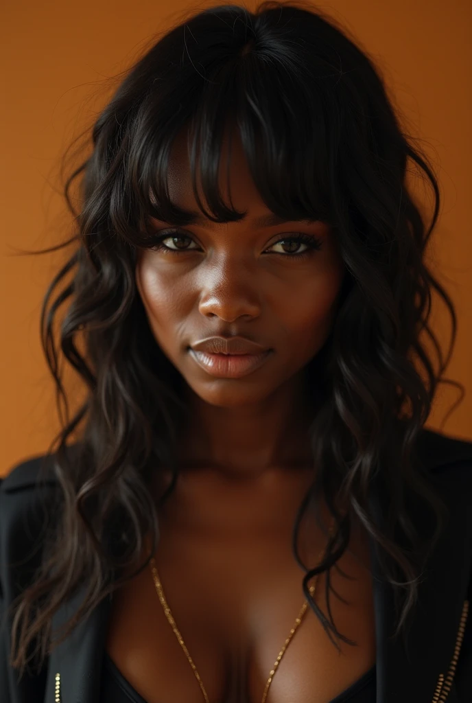 Draw a very georgeous African girl