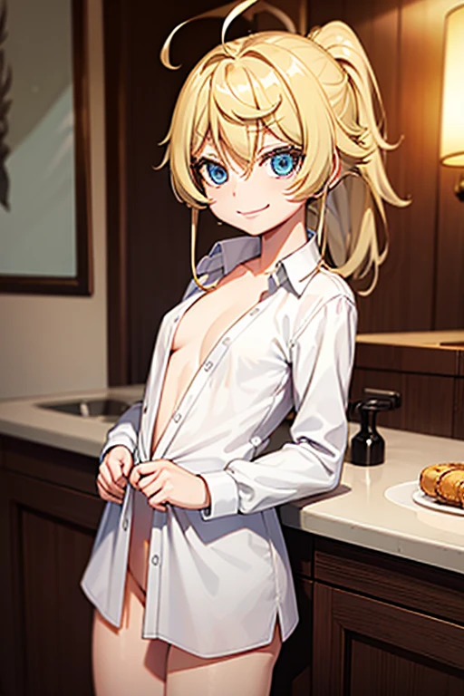 hedyeh_lvsb, blonde hair,myroom, hair over eyes, dark skin, blue eyes, masterpiece, best quality,nsfw,bedroom,on the bed,,Blonde Hair, short hair,  big breasts, Brown skin,best quality,nude,(1 girl),(pov),(1 boy,) penis,(breasts blowjob), paizuri,(penis is between breasts), penis in breasts,(breast squeeze),girl,nude, (girl lies down on bed),(On your back),(male on top), paizuri, penis, in private room,(from head side, cum on face),Orange Color nipple,curvy,(aroused face ),naughty face,slut,evil grin,erect nipples,breast squeeze,