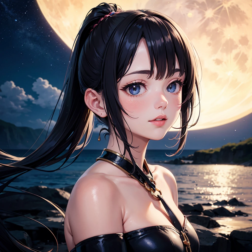 I created a girl from the anime demon slayer with lunar breathing