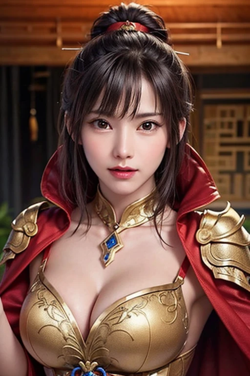 (1 Mechanical Girl)、top-quality、masterpiece、超A high resolution、(Photorealsitic:1.4)、Raw photo、1 girl、Golden hair、glowy skin、(((1 Mechanical Girl)))、With a beautiful knife、(Please wear a mechanical helmet)、(beautiful forest background)、Precipitous cliffs、(Small LED)、((super realistic details))、portlate、globalillumination、Shadow、octan render、8K、ultrasharp、Colossal tits、Raw skin is exposed in cleavage、metals、Details of complex ornaments、Japan details、highly intricate detail、Realistic light、CGSoation Trends、Red Eyes、radiant eyes、Facing the camera、neon detailechanical limbs)、(blood vessels connected to tubeechanical vertebrae attached to the back、mechanical cervical attaching to neck、(Wires and cables connecting to the head)、Gundam、Small LED、,Mechanical thighs、Toostock、