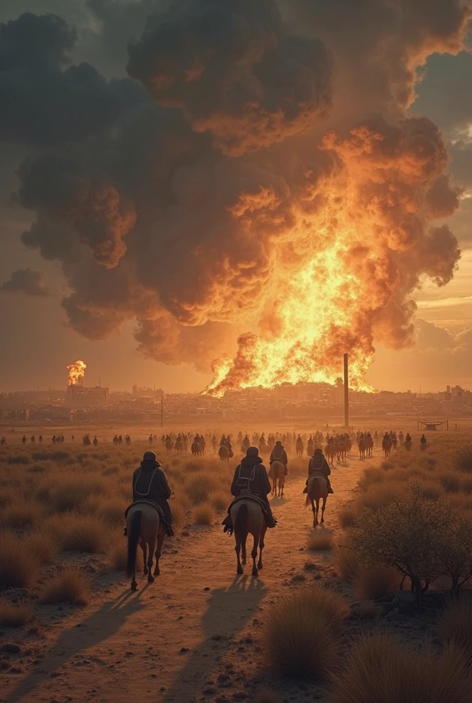(Ultra-photorealism, Turns, Spectacular cinematic landscapes), (The battlefield after the war, Late 20th. century) (Gunsmoke fills,It is like the last few days,deserted,Fire glow), (Turns, lot of details, great lighting, breathtaking surroundings), (colorful, Ultra-photorealism, good quality, muito detalhado, keen focus, 8K UHD, ultra-realistic realism)