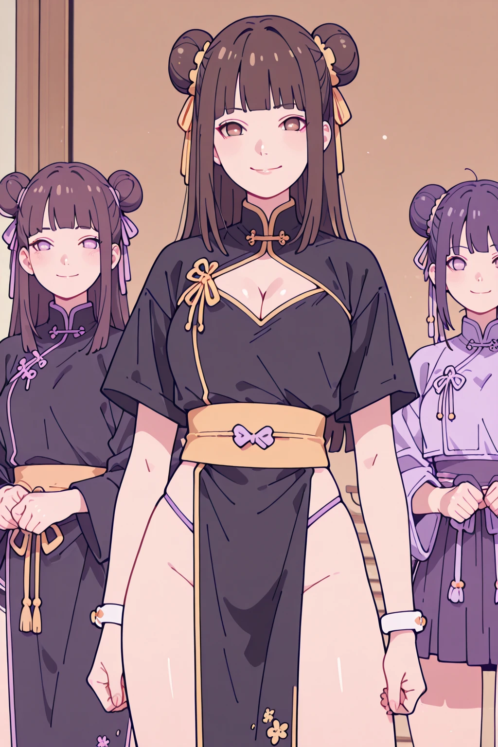 top-quality、extremely delicate and beautiful、Soio、8-year-old little girl、Chiquita、japanes、elementary student、A dark-haired、(Pink leotard)、dress room、Tiara on the head、A smile、is standing