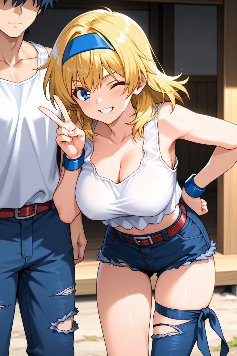 (masterpiece:1.2),(Highest quality:1.2) , Perfect Eyes, Perfect Face, Perfect lighting, One girl, ((Nipples)), Embarrassing,, Slipping,, (Cheerleader),(Blonde),anime,blush, ((Surprised expression)), (Public scrutiny), , ,(Open your mouth), Big Mouth, nsfw, Crowd,The guys behind, Men, (cmnf), (Excited Men), ((crowd)),,Breast shaking,((wardrobe malfunction)),Rampaging Milk, ,, , Big Breasts, covering chest by hand, ,, Underboob, ((Outdoor)), spoken exclamation mark, from below, cleavage cutout
