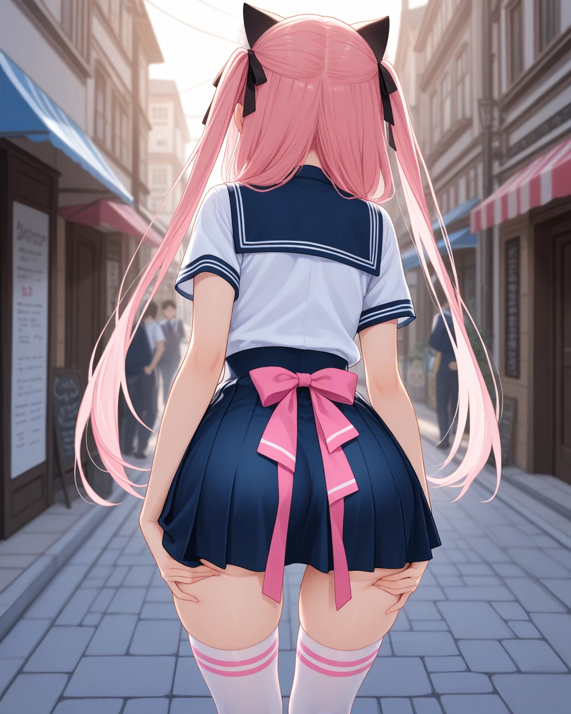 pieces fly,masterpiece,highest quality,Super detailed,High resolution,High resolution,8K portrait,unity,8k壁紙のHigh resolutionCG,unity 8k wallpaper,cute type,a bit:1.5,:1.5,Highly detailed CG unity 8k wallpaper,realistic,real person,cute type,a bit,portrait photography,shiny skin,High resolution,(10 years old:1.2),(1 girl),beautiful clear eyes,very detailed explanation,delicate face,nice lips,slender body,flat chest,same,thin waist,thin foot,(city road:1.6),cute type,perfect face,seriously,(blush:1.5),((cute:1.5)),(pink hair twintails:1.3),((flat chest:1.3)),same,(school uniform:1.2),((clothing lift:1.5)),(I have nipples:1.2)、detailed explanation,vagina,vaginaを表示,spread,foot,spread、((vagina内で絶頂:1.6))