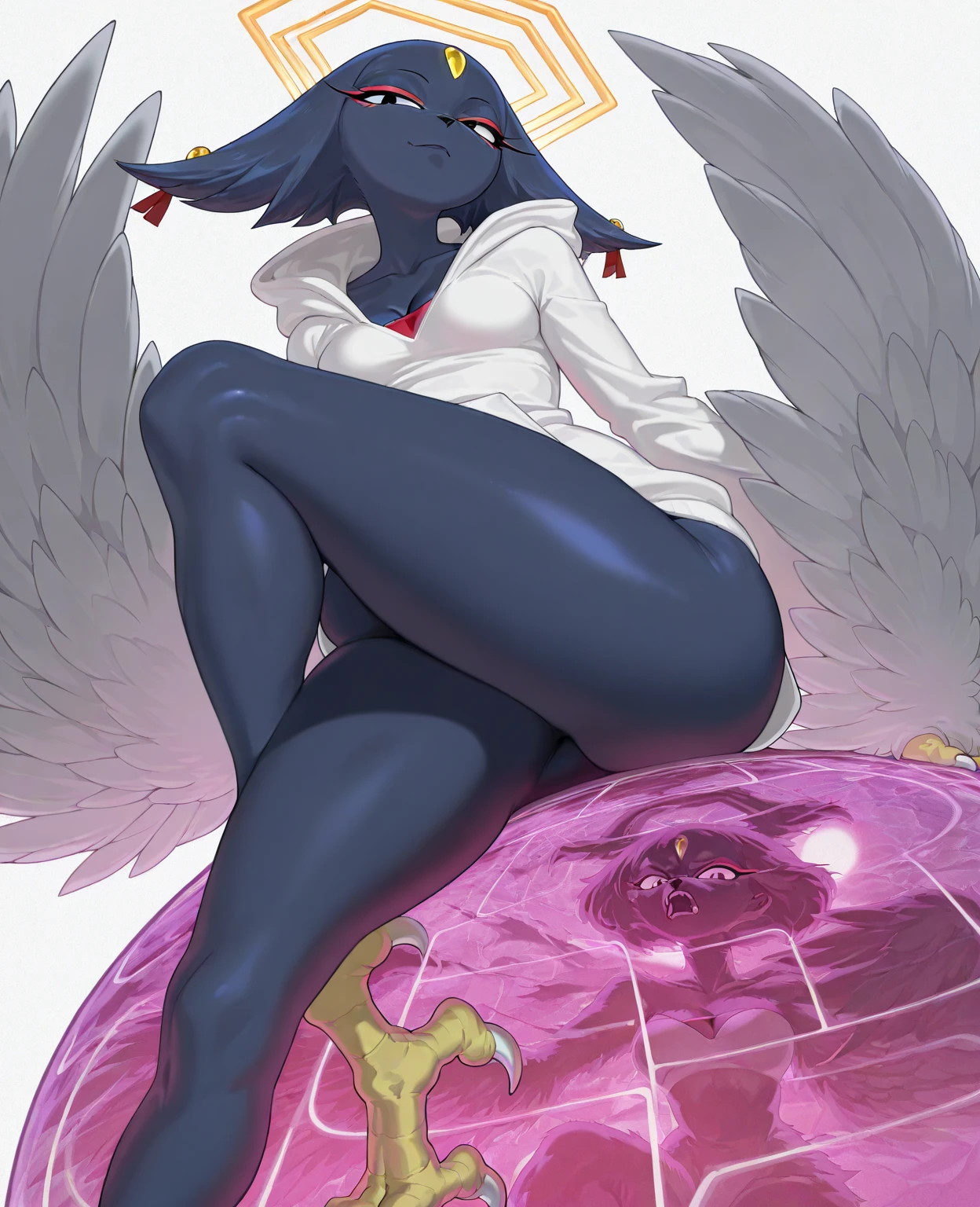 femboi, masterpiece, best quality, beautiful, fine, delicate,, heart, top, <lora:femboiFull:1>