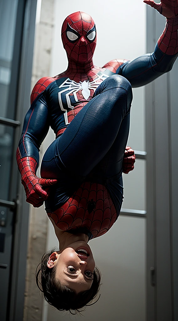 ((best quality)), ((masterpiece)), (detailed), perfect face, sexy girl with spiderman suit, full body