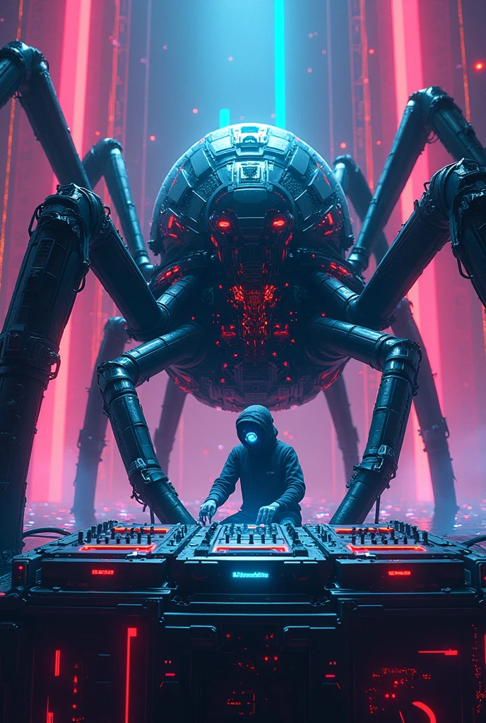 2 girls wearing cyberhelmets, trapped within cocoons made of silk, spider web, surrounded by spiders and eggs, [detailed web patterns], [gossamer threads], [sinister atmosphere], [eerie lighting], (high contrast, dramatic lighting), (ominous:1.1), (mysterious:1.1), (futuristic:1.2), (dystopian:1.1), (intricate details), (intense:1.1), (unrealistic colors), (surreal:1.1), (photorealistic:1.1), (best quality,4k,8k,highres,masterpiece:1.2)