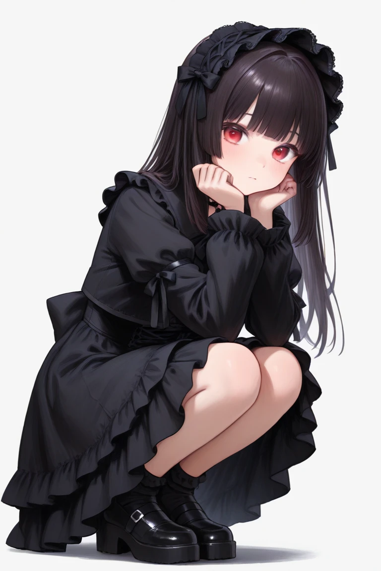 1 black silk loli