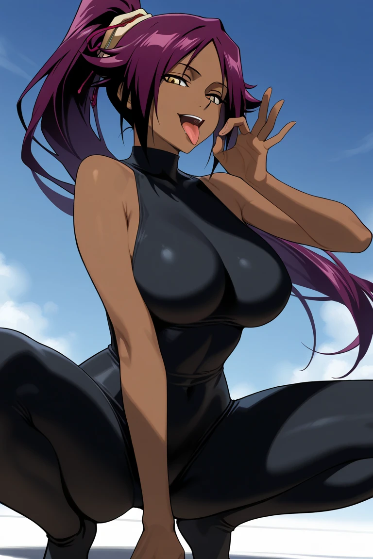 Saeko Busujima, traje de Powergirl, superman, Supergirl, cuerpo completo, capa verde, capa ondeando, Traje blanco, cielo, medio dia, tierra, sol