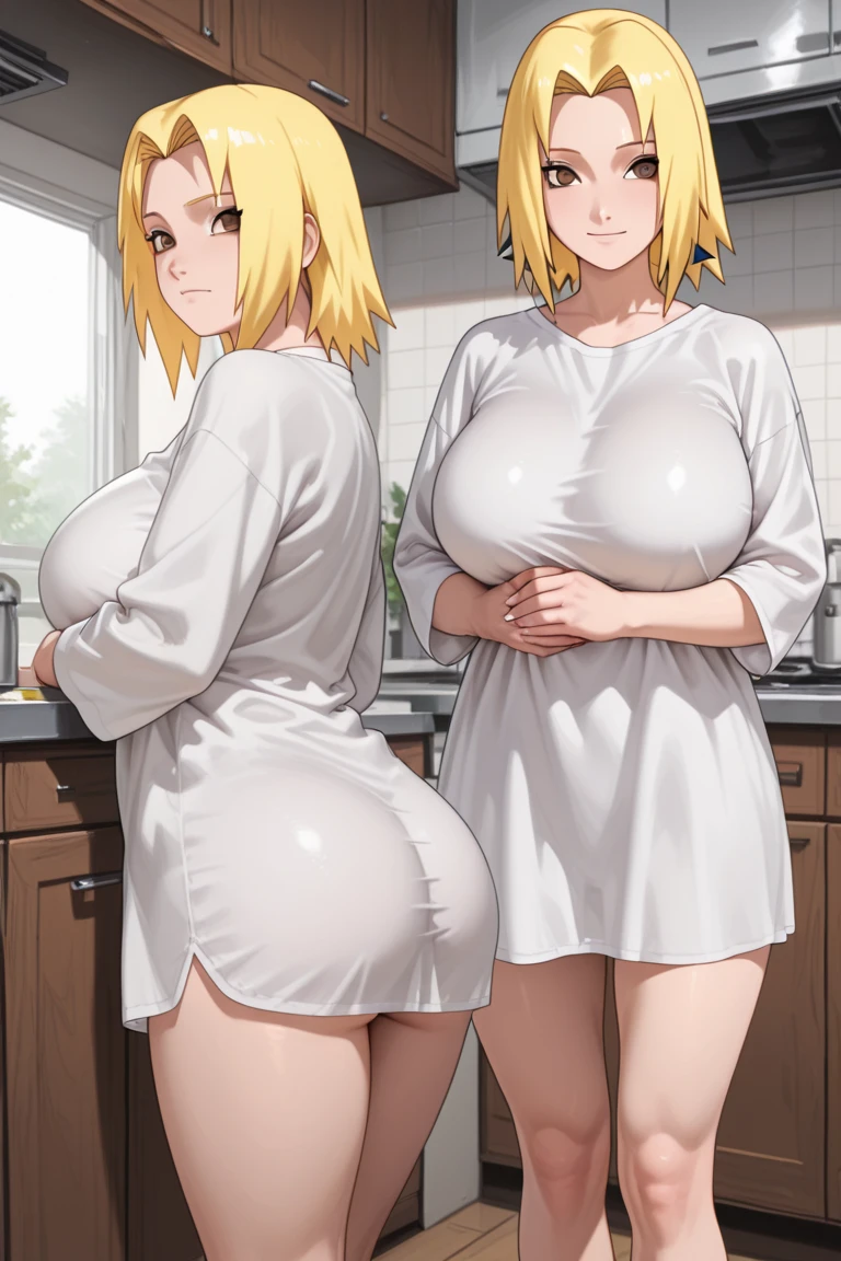 1girl, nsfw, houjousatoko, short hair, blonde hair, purple eyes ,hairband, empty eyes, large breasts, nipple, Walking, Hospital, frozen, wet, crying, Naked, (1girl) Blank look, Peeing, lactation, projectile lactation