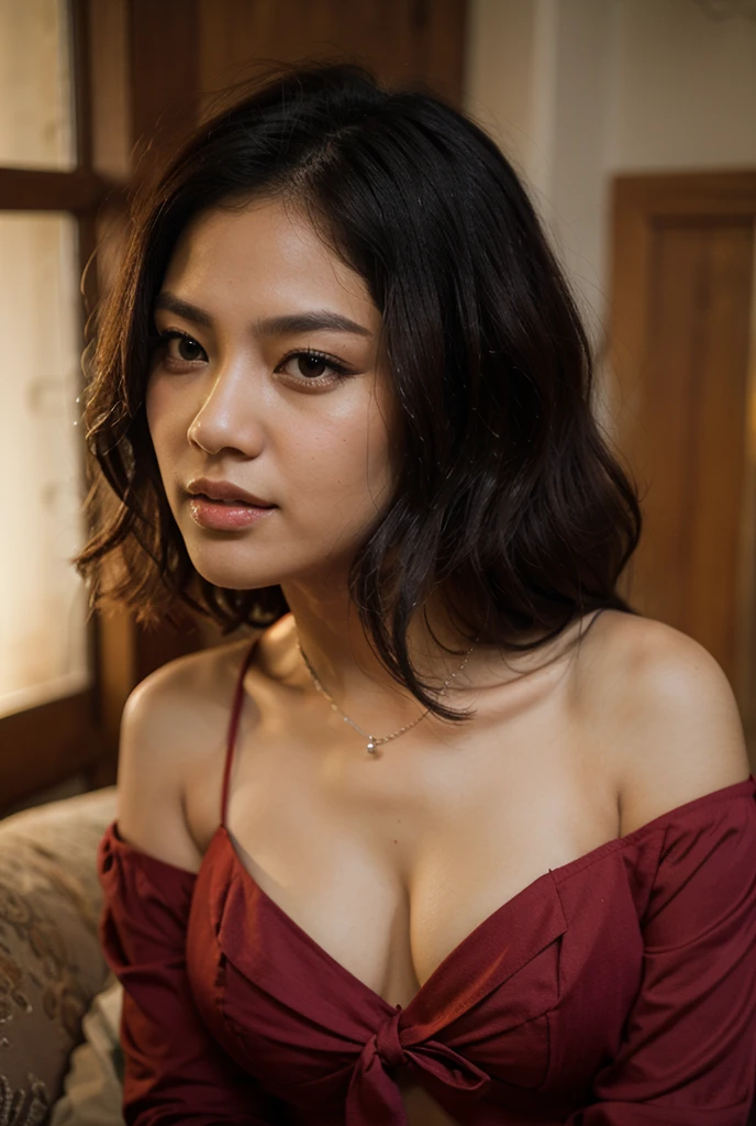 tzuyu, iu, yooa, space, Bellydancer, sexy, cleavage, (close-up, editorial photograph of a 21 year old javanese woman), (highly detailed face:1.4) (smile:0.7) (background inside dark, moody, private study:1.3) POV, by lee jeffries, nikon d850, film stock photograph ,4 kodak portra 400 ,camera f1.6 lens ,rich colors ,hyper realistic ,lifelike texture, dramatic lighting , cinestill 800,