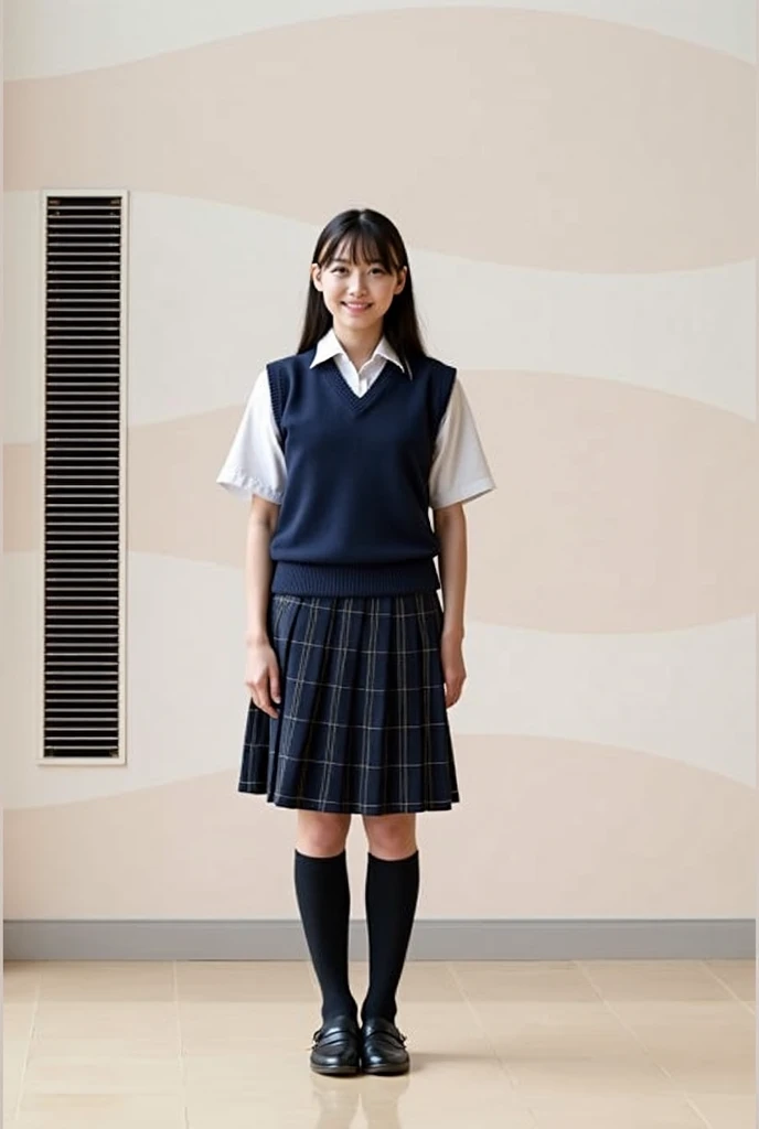 Girls, blue pinafore, study, Asia, classroom