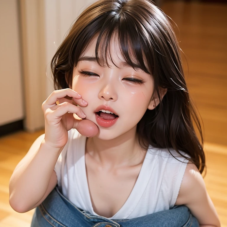 masterpiece, Highest quality, 8k, One girl, Blowjob Pose、penis