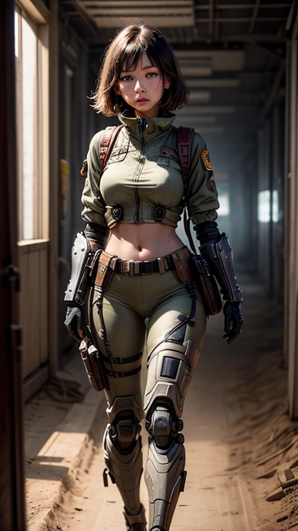 1 girl, (wolf), ((Full body)), high-heel boots, ski mask, ponytail hair, front knot blouse, high resolution, Sharp focus, tactical gear, sniper's rifle, call of duty, leggins, in the beach,
((Best quality)), ((masterpiece)), (highly detailed:1.3), Depth-of-field, Multi-layered textures,(Hyperrealistic), HDR (High Dynamic Range), Ray Tracing, NVIDIA RTX,Unreal 5, Subsurface scattering, PBR Texturing, Post-processing,
Anisotropic Filtering, Maximum clarity and sharpness, Wide aperture, Low ISO, White balance, Rule of thirds,8K RAW, (extremely slutty),