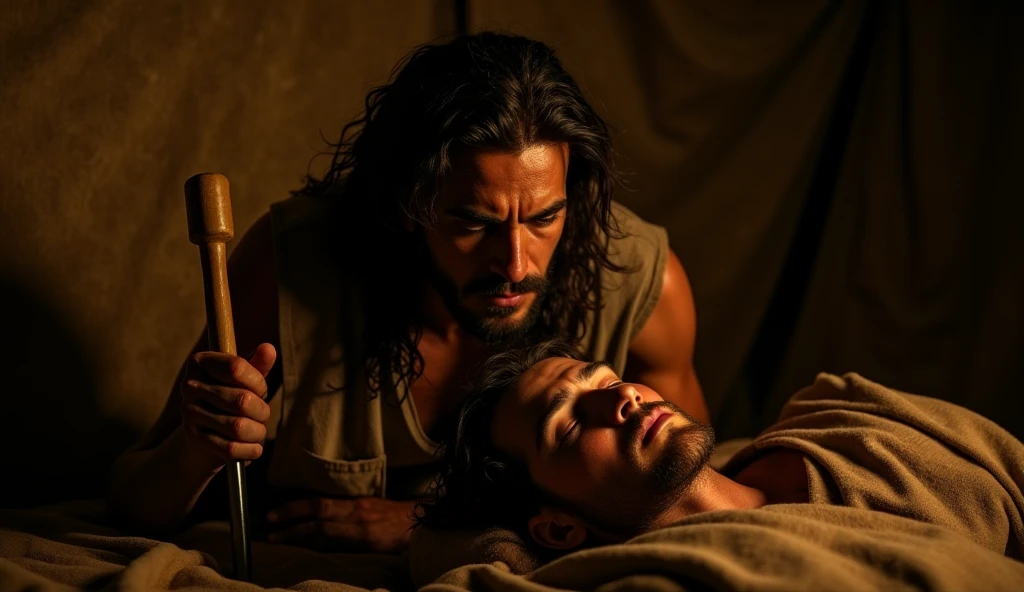 Jesus helping Peter to get on the disciples&#39; boat in the middle of the storm on the open and dark sea.
High resolution, 