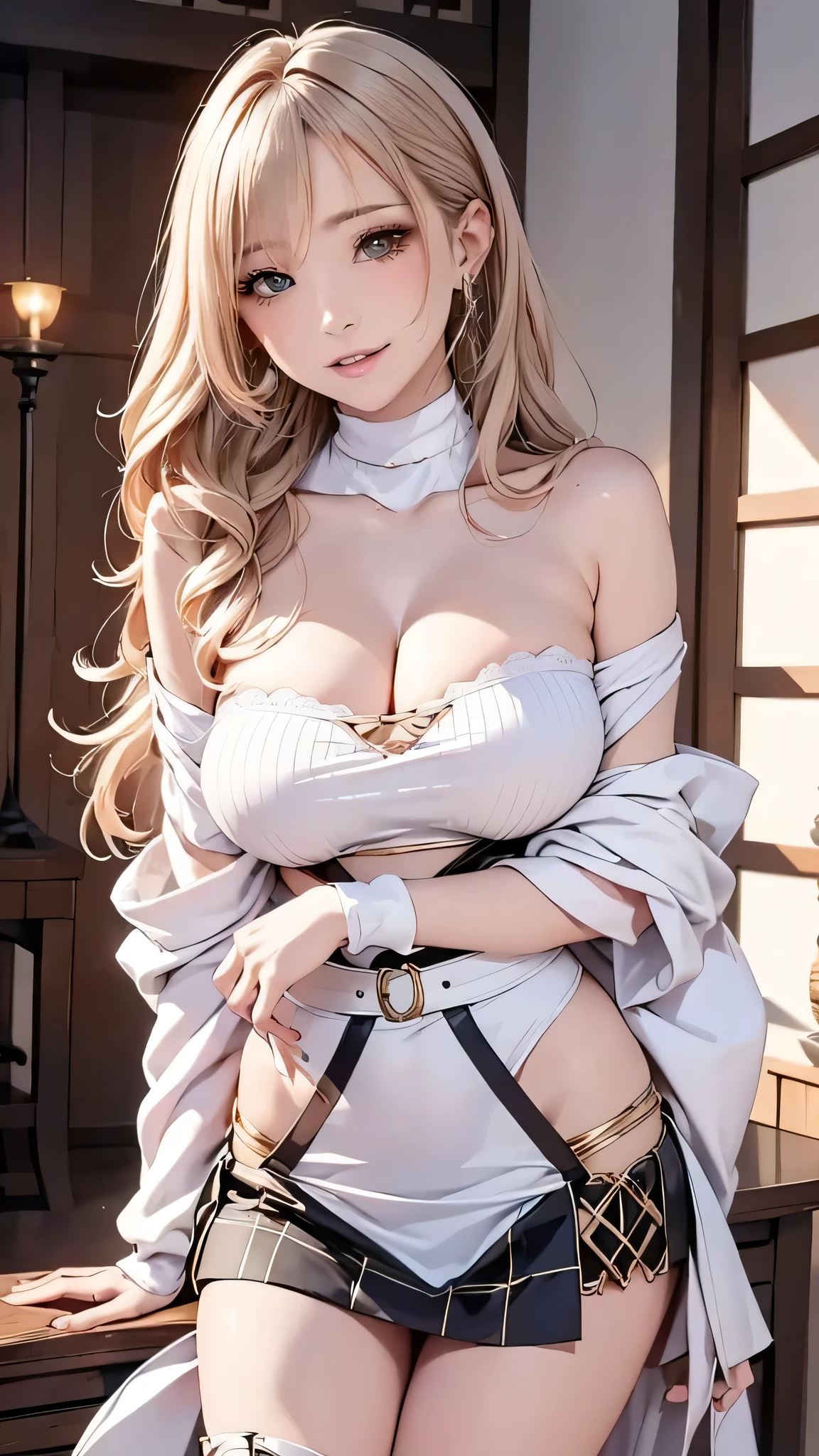 (masutepiece: 1.3), (max resolution: 1.2), (Ultra HDTV: 1.2), cinematric light, 8K resolution, Detailed eyes and skin, detailed facial features, , (Sharp Focus: 1.2), (Focus on Face:1.2),Perfect Style, Beautiful face, acurate, Anatomically correct, Highly detailed face and skin texture, Detailed eyes, Double eyelids, Thin eyebrows, Glitter Eyeliner: 1 Natural cheeks, Glossy skin, Fair skin: 1.2, (Glossy lips: 1.4),、 (Shy look: 1.2),Highly detailed facial and skin texture, Detailed eyes, Double eyelids, Natural cheeks, , shiny lips: 1.4,Exposed cleavage、Sperm taken、Overflowing sperm、Flowing sperm、 red blush、humiliated、impatience、dismay、Frightened、glares、Sexually arousal、Provocation、embarrassed from、Open knees、open one's legs、 White underwear、White bra、Shiny little earrings and necklaces、Disheveled clothes、Dressing、Exposed panties、Wearing sweat、sodden、Sheer underwear、Stockings、 23 instars, Neat and clean woman,1 persons、 upturned breasts, Back alley、sit in、In daylight、sexy pose、a blond、A dark-haired、White-silver hair、Blue ash eyes、Green ash eye,(Monastic uniforms:1.3)、Glaring expression、full of sweat、