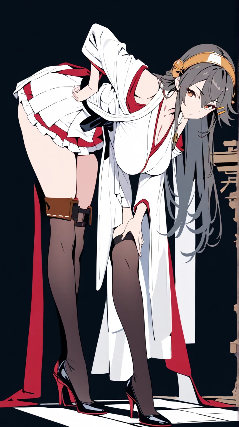 masterpiece, best quality,(((Hakurei Reimu))),black hair,((blush)), ((tears)), ((shy)),((gag)),((((wedding_dress)))),((frilled socks)), ((((mary janes)))),((arms_behind_back)),((legs together)), ((bondage)),((shibari)),pregnancy,