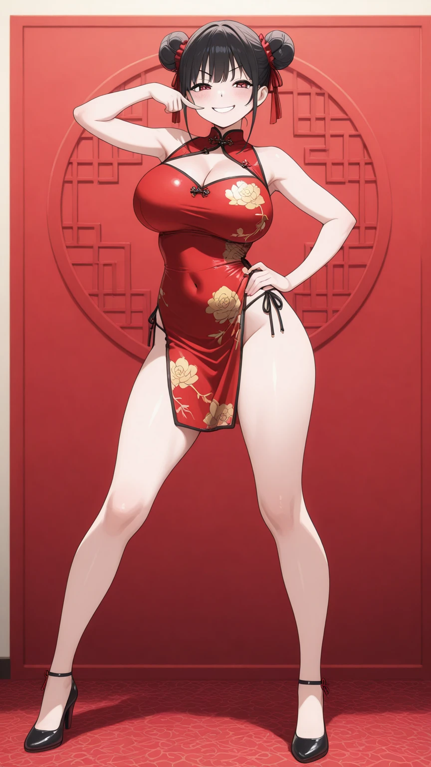 nighttime,full body,KOF:Mai Shiranui ,(((Wearing Japanese Shrine Witch Dress))), Jewelry ,Masterpiece,best quality,official art,extremely detailed 3DCG unity 8k, ( ##tattoo ##,tattoo, ~+ tattoo),(Perfect female curves, huge stacked breast),(A seductive gaze), Facing the camera, Pink lips,Delicate fingers and hands,magic hour, Rembrandt lighting, front lighting and fill lighting, hard shadow, Arnold render,