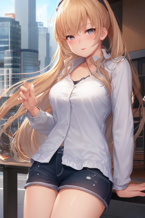 (((night,真night中))),((Dark atmosphere)),((Perfect Anatomy:1.2,Realistic:1.3,Raw photo:1.3,masterpiece、highest quality、Ultra - High resolution、High resolution、Extremely detailed CG、8k)),((attractive way to sit)),((((Crouching pose)))),1 female,alone,18-year-old、High school girl beautiful girl,Japanese,((Beautiful and exquisite face and eyes:1.2,Big beautiful eyes:1.0,)),(Brighten your eyes),((Beautiful woman))、Blonde,Long Hair,(Center parted hair:1.4,amount),Medium chest,((slim body)),Small Head:1.3,skinny,(Brown Skin:1.8),(Oily skin,Glowing Skin,Shiny skin,Sweat:1.2),(((school uniform、Dark blue blazer jacket、((White Shirt))、Checkered pleated mini skirt))),(prostitution),((show off bra:1.2)),Dirty back alley、Tokyo、((Turn your body forward)),(lonely),((Feeling melancholy))、Stick out your crotch、(Apathy)，(Lucky)、((Expressionless))、(Feel the shadows)、I pretend to be calm, but I&#39;m actually anxious、(((Wearing satin underwear)))