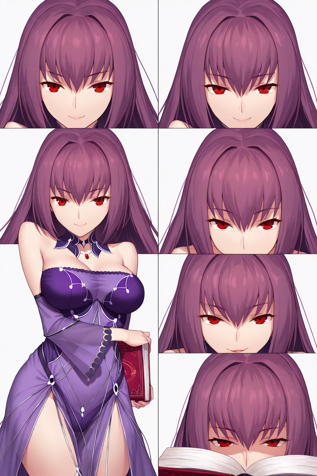 masterpieces,detailed,detailed eyes,mature female,milf, ((white skin)),(pale skin:1,.3),tall female,semiramis \(fate\),black dress, black fur trim, off shoulders,bare shoulders,cleavages,bridal gauntlets, ((masterpiece)) ,<lora:semi-08:1>,(smirk:1.2),black hair,long hair, yellow eyes,pointy ears, (slit pupils)