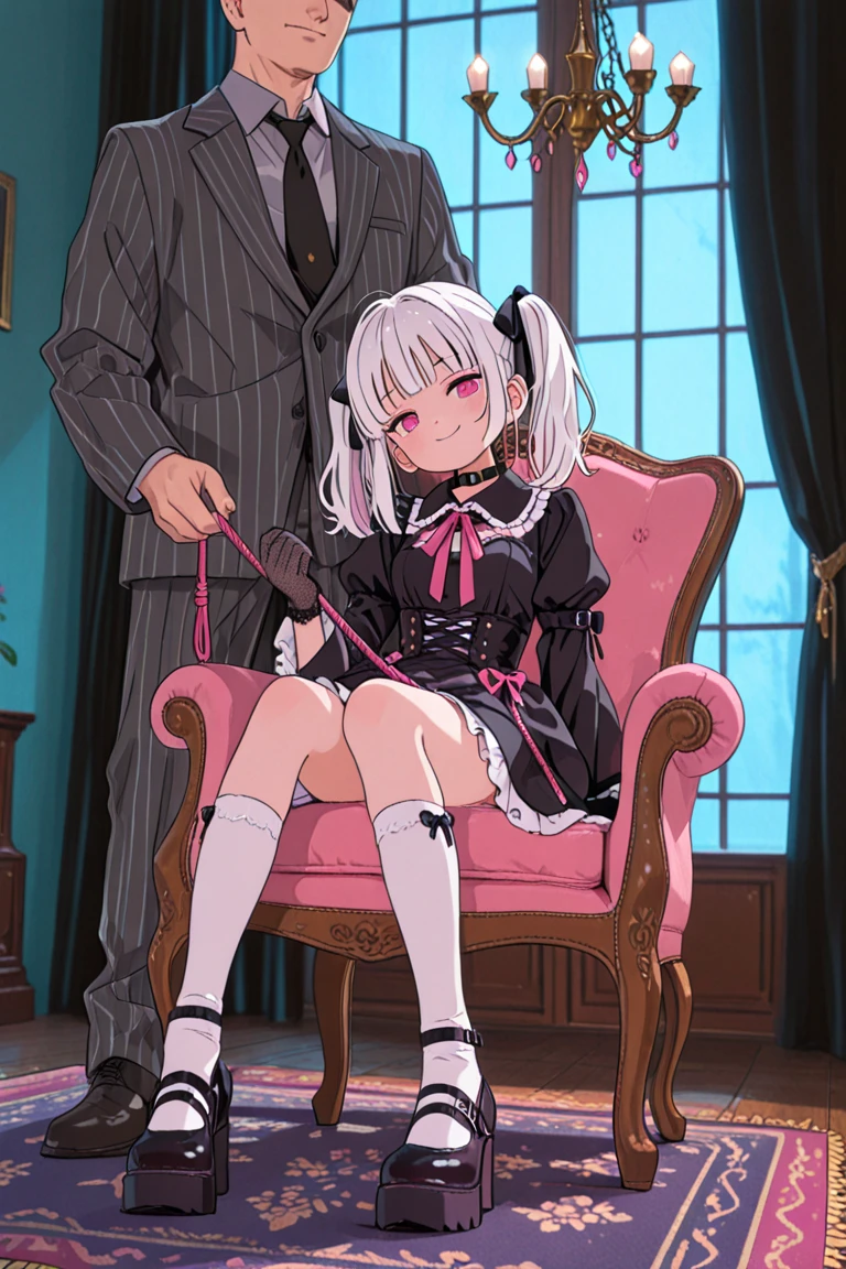 1 boy and 1 girl. The boy is standing, standing, completamente now ((now.)) A garota está on your knees in front do garoto dando blow job pra ele, on your knees in front, ((blow job,)) with your hands tied behind your back, ahegao. In a room, at night.