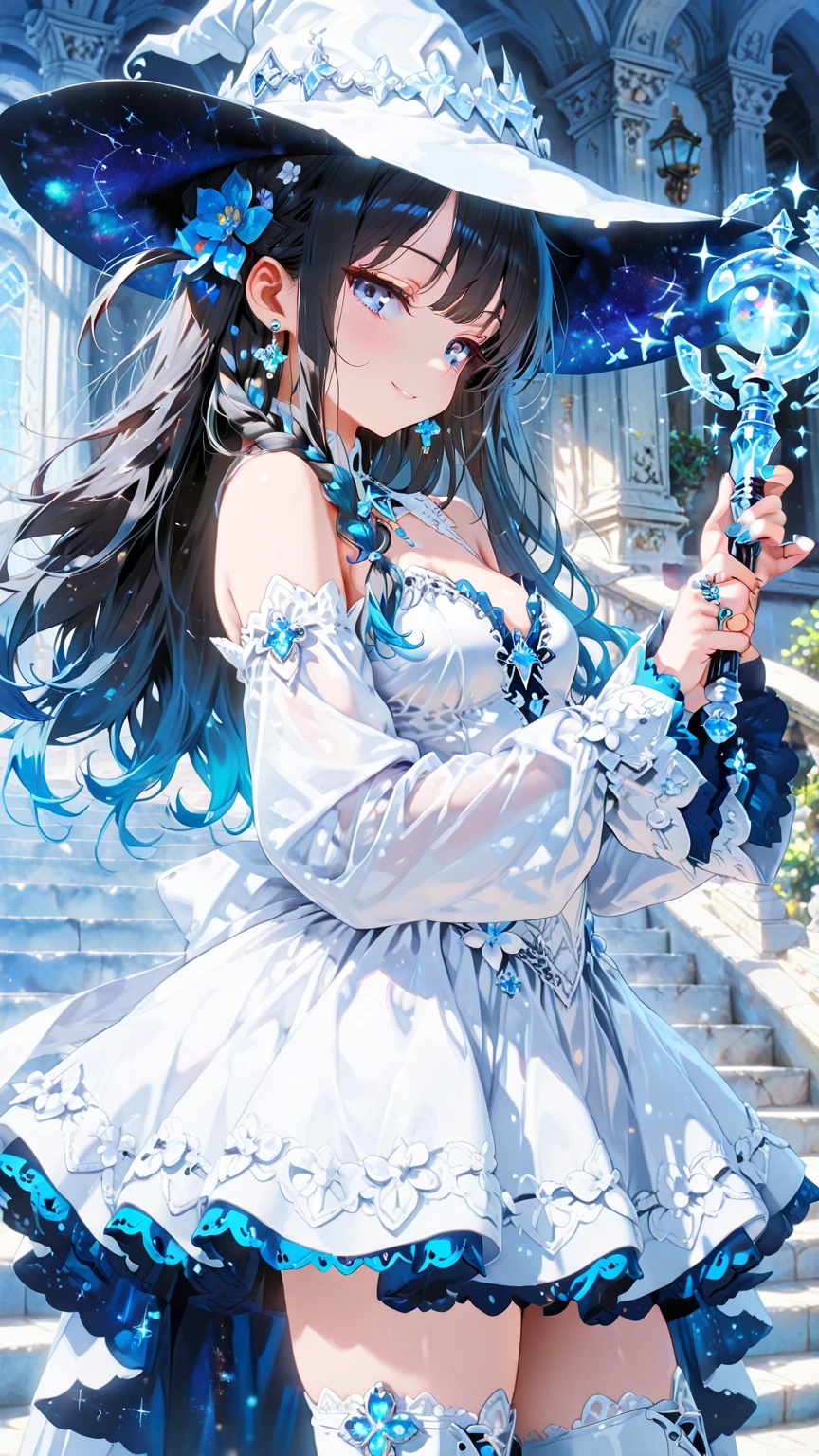 The combination of women and flowers,Colorful,dream,conservatory,((Glass)),((crystal)),water surface,((Ultra-high detail)),a girl,There are many flowers on the body,dynamic poses,looking into camera,As if he had something to say,best picture