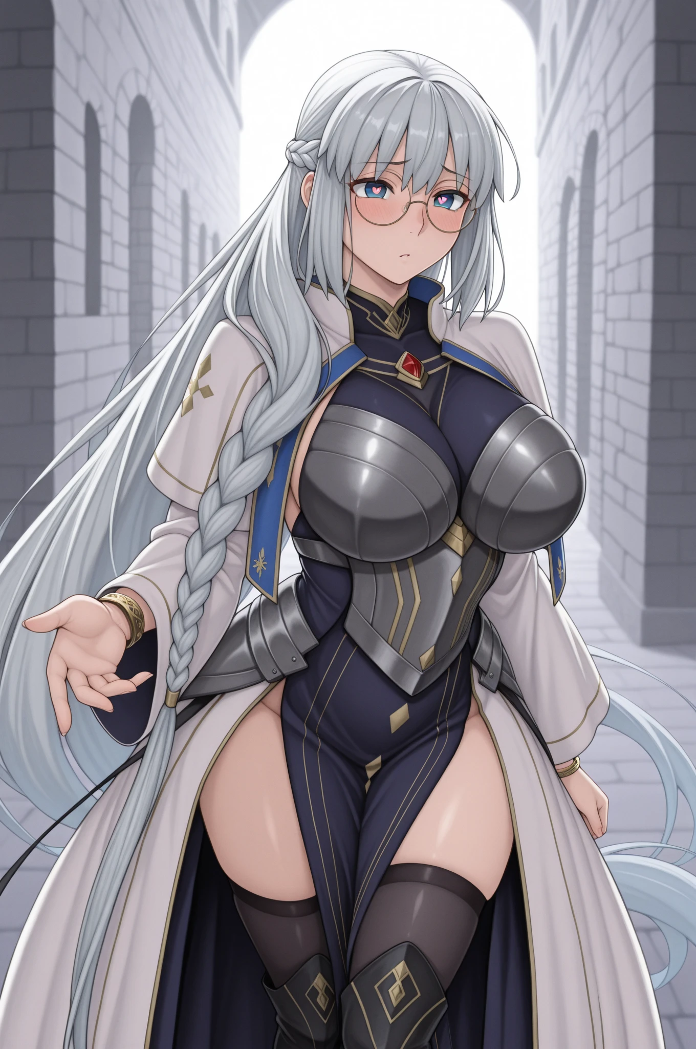 1 milf, long hair, very big breasts, very sexy body, wearing a glasses, angry face, naked