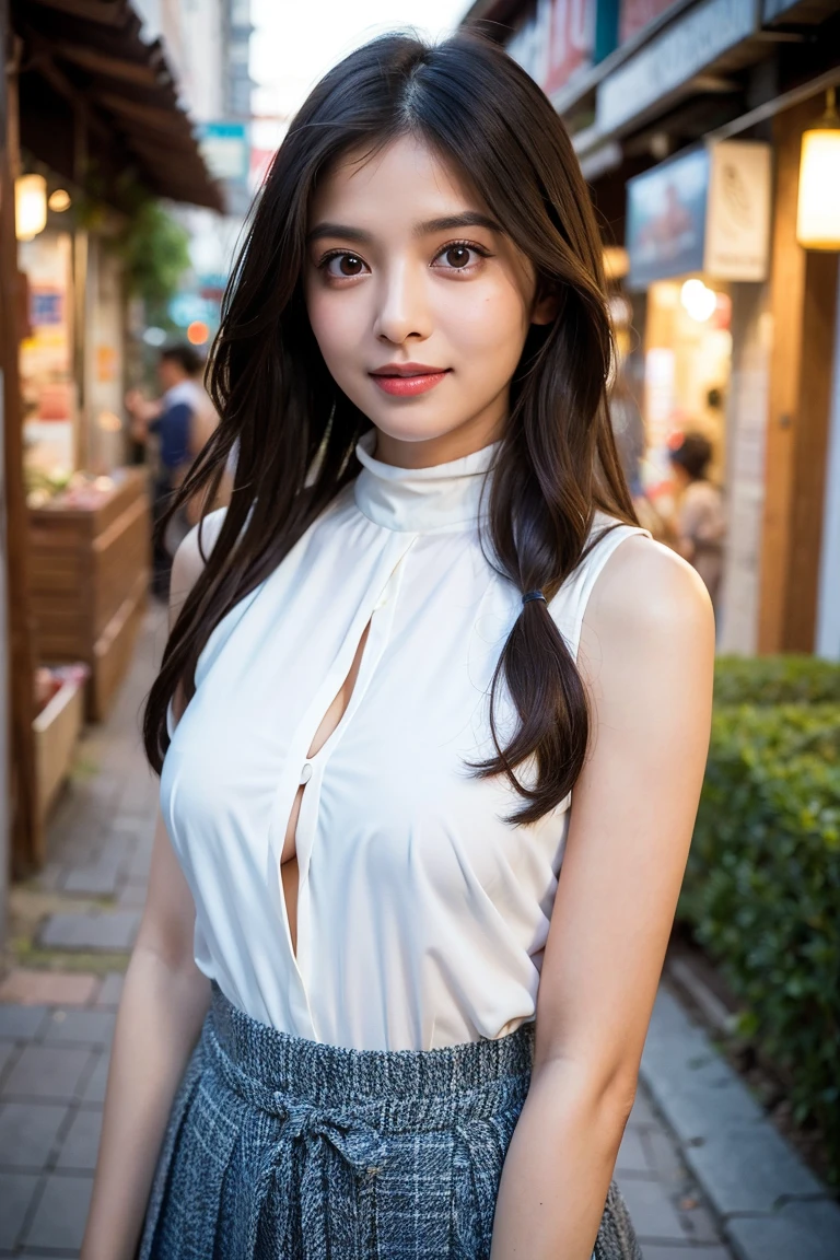 (((Beautiful woman standing in a windy park:1.3))),(Hair soars in strong winds:1.3),(The strong wind makes the shirt fly:1.3),(Skirt floating in strong wind:1.3),Holding down her frilly skirt with her hands:1.3),Off the shoulder,White shirt,Looking at the audience,whole body,From above,look up,Beautiful Hands,(Reddish brown wet shiny short messy hair),Blushing,Pointed red mouth,Big Breasts,Accentuate your breasts,Perfect body curves,Beautiful clavicle,((Expressing happiness through facial expressions:1.3))),Nice face,
Detailed clothing features,Detailed hair features,Detailed facial features,Looking into the camera,,(Dynamic and sexy pose),Cinematic Light,(Highest quality,Written boundary depth,Intricate details,The contrast of light and shadow、The subject appears three-dimensional,) ,Digital single-lens reflex camera, (Realistic),(Picture Mode Ultra HD,)