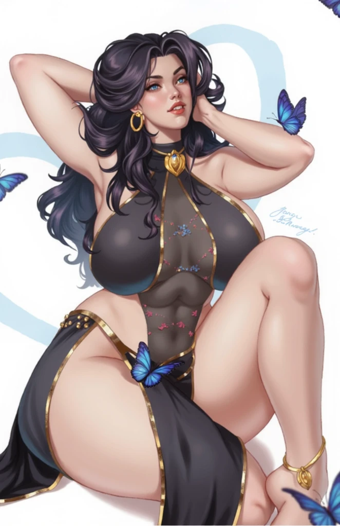 (3d render), <lora:Monav2:0.7>, megistus hat, bodystocking, choker, hair ribbon, capelet, hair ornament, earring, (masterpiece, best quality:1.4), zentangle, absurdres, intricate details, 8k, sharp focus, vibrant colors, 1girl, looking at viewer, perfect face, smile, long eyelashes, thick eyelashes, thick thighs, thigh gap, (tiny waist:1.2), ass visible from the front, (huge ass:1.4), (gigantic round breast:1.5), standing, (dynamic pose), outside, jungle, HDR, ultra detailed, cinematic lighting, <lora:add_detail:1>, <lora:hyperfusion_279k_64dim-LoCon-v6:1>, biggerfakelips-16000,