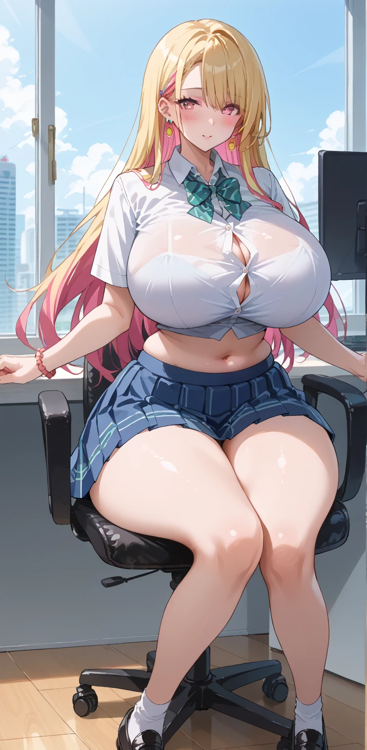 Photo taken from outside the train、Crowded train、Surrounded by office workers、((From below:1.2))、stand with feet apart、 pretty girl, Highest quality、超High resolution、High resolution、Extremely detailed CG、8k unit wallpaper、20-year-old、Beautiful details,Platinum Blonde Hair、(((Super shiny satin panties)))、See-through underwear、(((White and glowing skin、Tie Shirt , Cropped shirt , Pleated skirt , Cleavage ,)))、(Shiny body,:1.5)、 Sweat,Embarrassing、(Ahegao:1.5)、(Sticking out tongue and drooling)、、Huge breasts、Black garter belt、((Vibrating Breasts 1:2))、Huge dildo near the crotch、nsfw