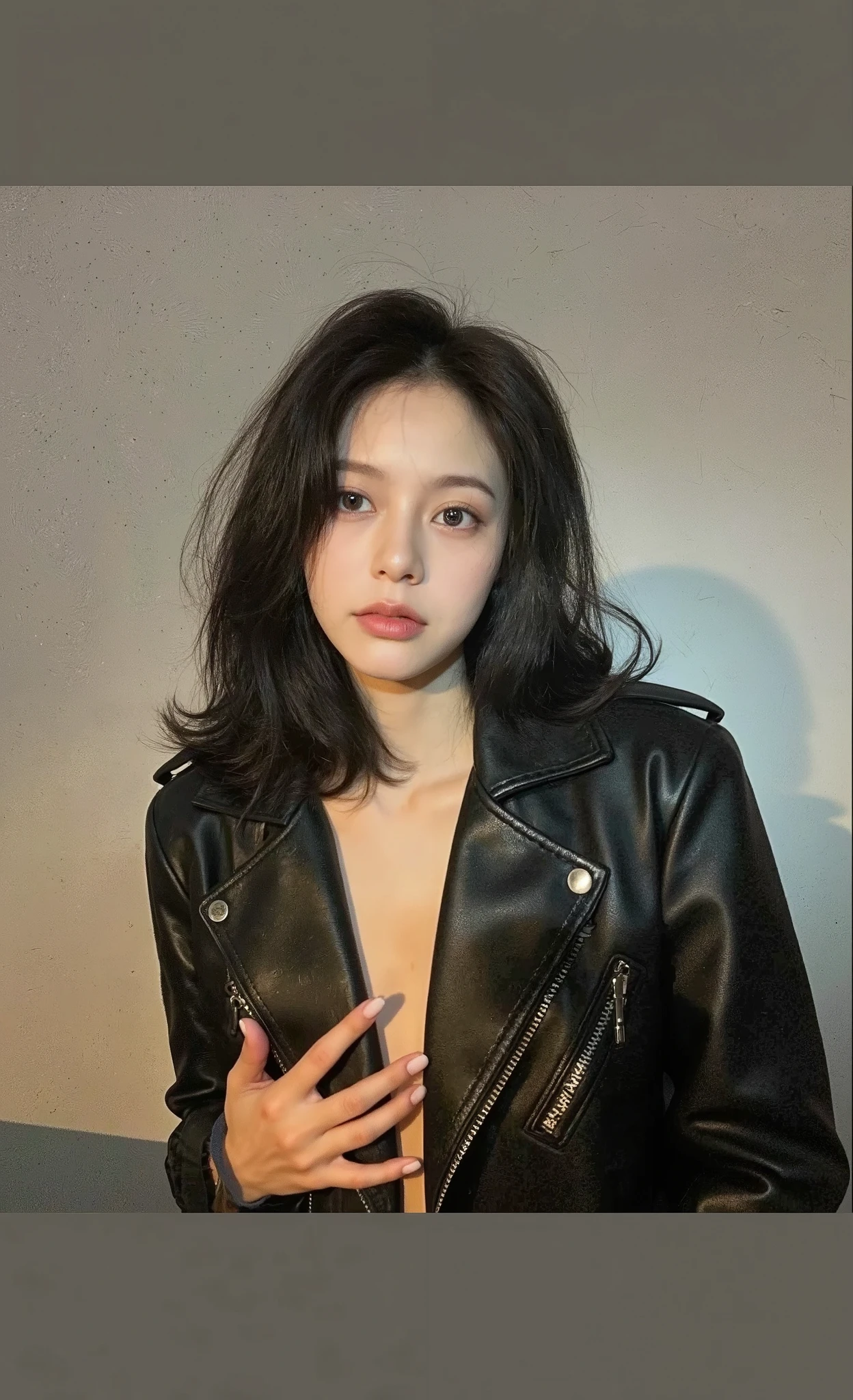 I want you to be a Korean woman, But don't change her hair, that her facial features are like those of an Idol, if you can make her look like Karina from Aespa, that her face is very pretty and that she is Korean don't change anything but her face and hair you leave it as it is, Don't touch it