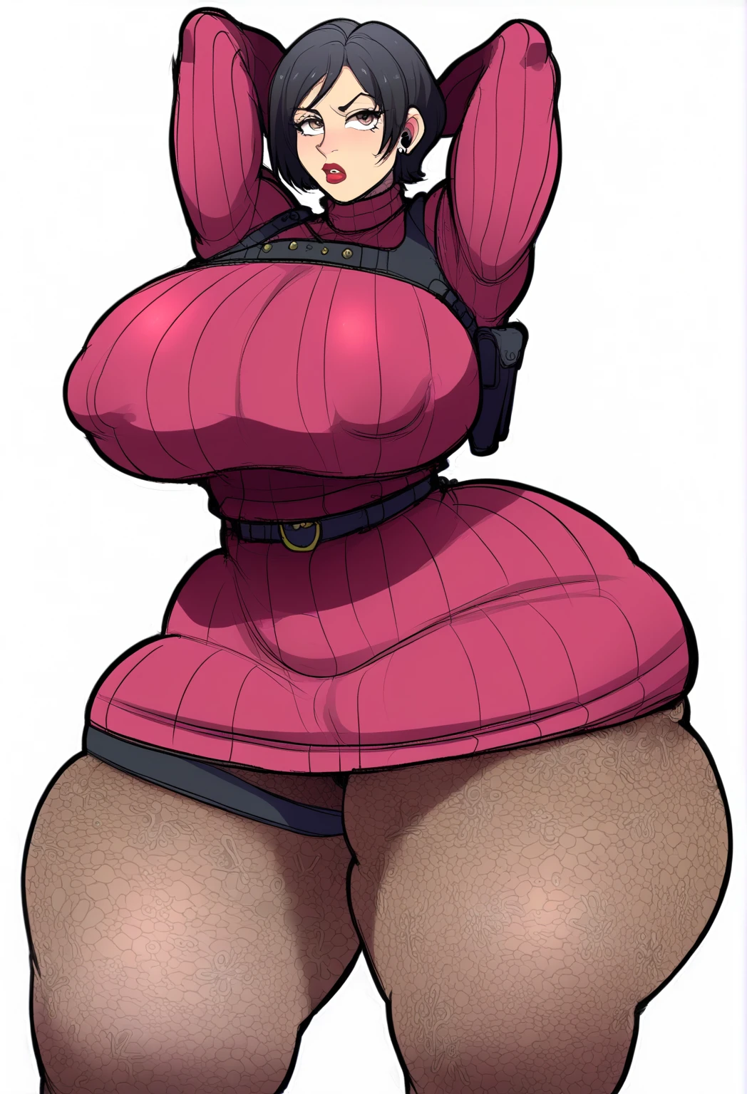  score_9, score_8_up, score_7_up, score_6_up, score_5_up, score_4_up,huge breasts, 
shrug \(clothing\), , thick thighs, thighhighs,], ,    ,blue eyes,  detalied pupiles,  huge ass, (fat ass:1.9)bimbo  bid lips , large curvy,  huge breasts,  2d,asura style {{score_9, score_8_up, score_7_up, source_Cartoon, rating_explicit, very aesthetic,}} BREAK {{{(simple gym background:1.1) lovely mom, , covered nipples)}, perfect face, perfect hands}} BREAK {{}} huge breasts, huge ass, big ass, massive ,ass focus demon girl huge butt  (hyper curvy:1.5) (huge thic:1.5) (large curvy:1.5) muste piece, best quali nightclub, highly detailed,  People photography, large Generally poor breasts, , pink bikini, (beltbra:1.2) black skin, skin dentation,  hair above eyes, hair above one eye, huge , Titty fuck, Hyper Maximum Size_Generally poor breasts!!_melon, wide hips, huge ass, thick legs,Complex tattoos:1.8 e, , hyper breasts , mother , hourglass figure, thick thighs, voluptuous , (huge thic:1.9) (large curvy:1.9)detalied eyes],