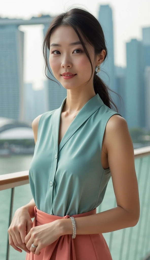 ((史上類を見ないmasterpiece、highest quality、woman, grin and laugh、erotic lingerie、sexy lingerie、down blouse、(leaning forward:1.3)、(oversize tshirt、Loose-fitting T-shirt、Low Cut T-Shirt:1.2)、(highest quality、8K、32K、masterpiece)、(Detailed bra)、Japanese、squat、bright smile、one's home、blurred background、upper body close-up、shot from above、entrance、skirt、joined、Receiving luggage