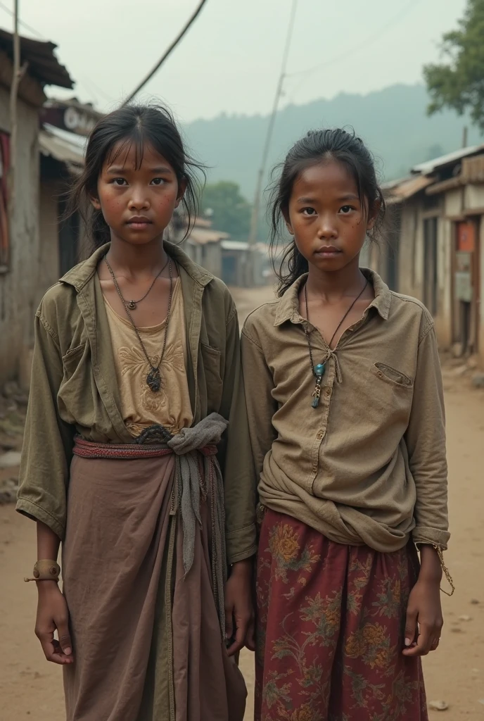 Remote Area Poor Sister 2 remote area village poor - SeaArt AI
