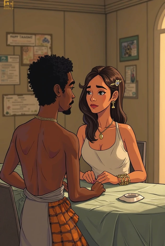 Namorado e namorada em casamento na praia