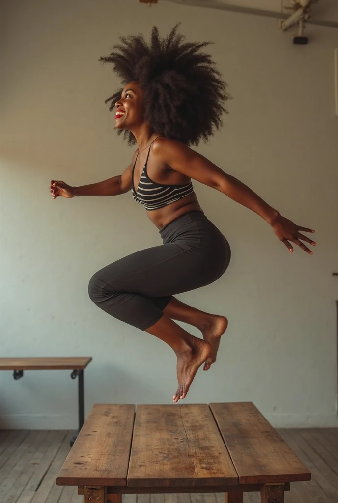 full body,from below,photo of a 18 year old girl,happy,practicing push-up,shirt,pants,ray tracing,detail shadow,shot on Fujifilm X-T4,85mm f1.2,sharp focus,depth of field,blurry background,bokeh,motion blur,<lora:add_detail:1>,