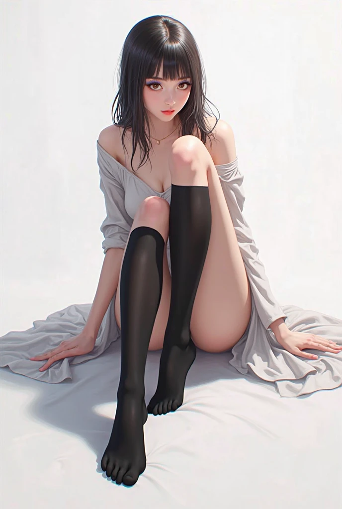 (masterpiece, best quality), legwear, solo, thigh, nude, nsfw, <lora:BetterVulva_Innies:0.8>