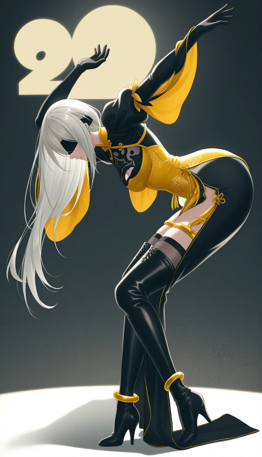 leaning back with hands out in the air, girl、(masterpiece, highest quality, official art:1.2), (flat color:1.5),(colorful),looking at the viewer,1 girl,alone, white background, ,(2D:1.5) ,NSFW