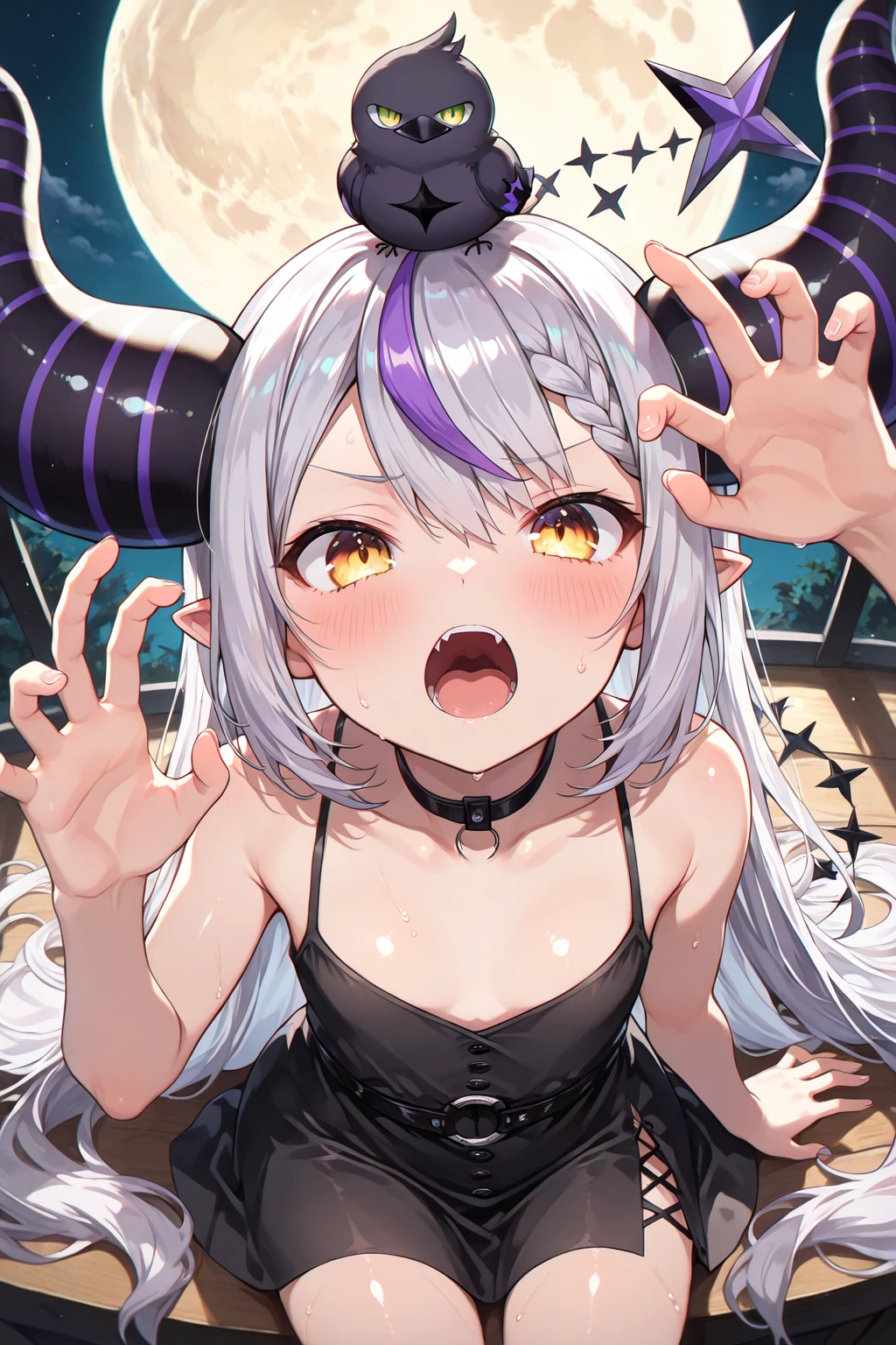 ((Succubus with a perfect face, Cry and cum, Ahegao expression, orgasm, my body is fucked by gray haired slime, thighs are open, From the crotch, Clothes melted, electric atmosphere, Physically based rendering, extreme details, highest quality, 8K, HDR, atmosphere lighting, intense emotions, Tentacles shaking their hips between the crotches, protruding hips, tongue is sticking out))
Seductive succubus with perfect face, When passion reaches its peak、Tears running down my cheeks. her ahegao face、Reveals intense pleasure as her body submits to white-