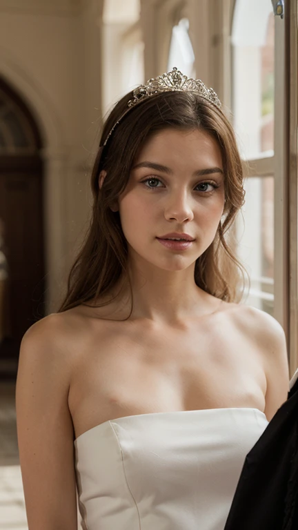 masterpiece, expressive eyes, robin williams as teenage girl, topless, as victorian princess