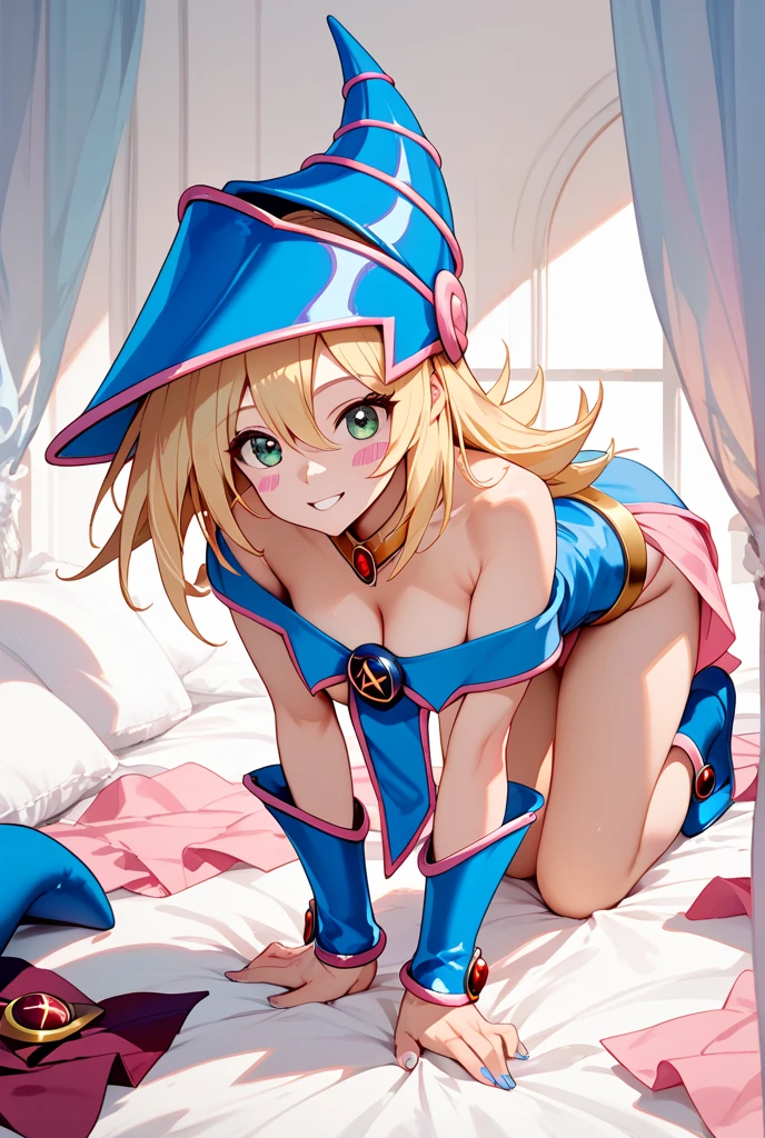 dark magician girl dans Yu gi oh, (8K), (best quality), (Realistic), (photoRealistic: 1.37), Ultra detailed, une fille, spectateur regardant, tout le corps, position du missionaire, Breasts spread apart, Position de cow-girl, lying on a bed, position TWERK, aux seins nus, trentenaire, vraiment gros boobasterpiece), anime girl avec de gros seins, jolie fille anime, Ilya Kuvshinov. 4km, [ Digital art 4km ]!!, Style Anime 3D Realistic, Jolie fille d’anime, germe d&#39;extremely detailed art, oppaï, Style animé 4K, Rendu photo Realistic Anime girl, Anime hyper Realistic, animated style. 8K
