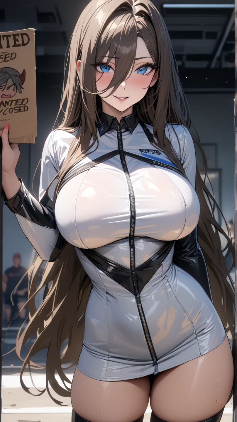 Ultra-realistic 8K CG，Flawless face，flawless perfection，，full bodyesbian，One-piece tights，Conjoinment，Light green latex set，Standing on the ground，poster for，huge tit，Huge breasts，A sagging breast，long leges，Slim，being thin，tightsuit，Lower chest position，