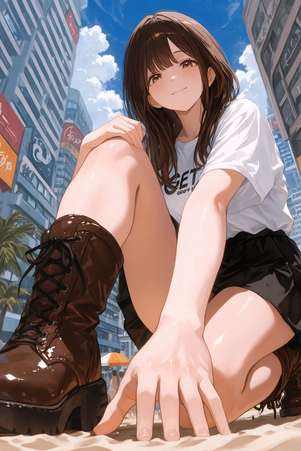 (masterpiece), (best quality), (ultra-detailed), (best illustration), (best shadow), (absurdres), Female, 25 years old, looking at viewer, steam, nsfw, light smile, 