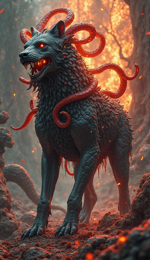 (evil cosmic horror made from black oil, (cthulhu kaiju inspired by hr giger:1.3), (made from black slime:1.5), razor sharp teeth), barren landscape, (oil wells, oil pump:1.2), tar pits and poisonous fumes, ash, lifeless and dead, dead twisted trees, cinematic film still, directed by Denis Villeneuve|Zack Snyder, steampunk masterpiece, (victorian style:1.2),
