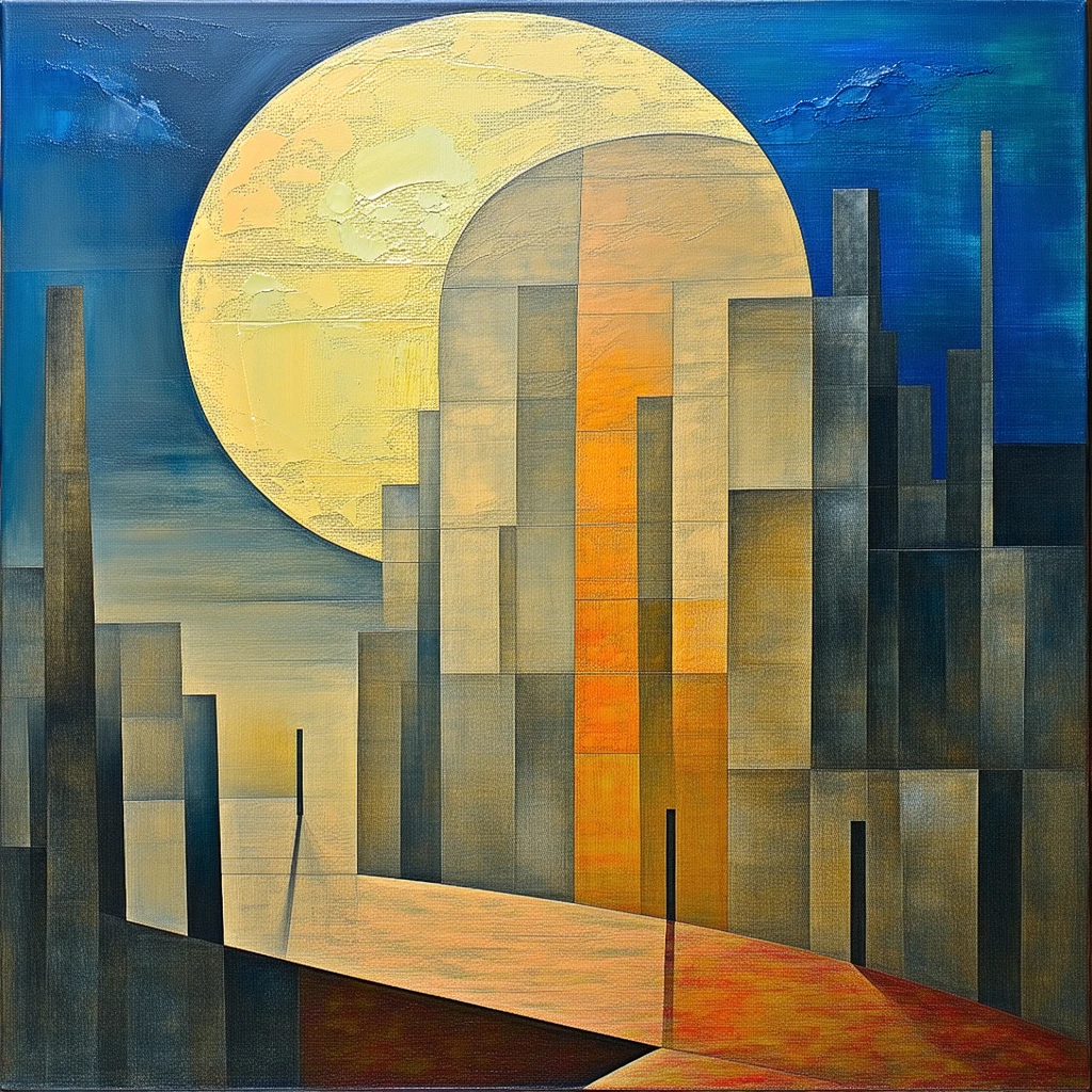 playa noche, gustav klimt