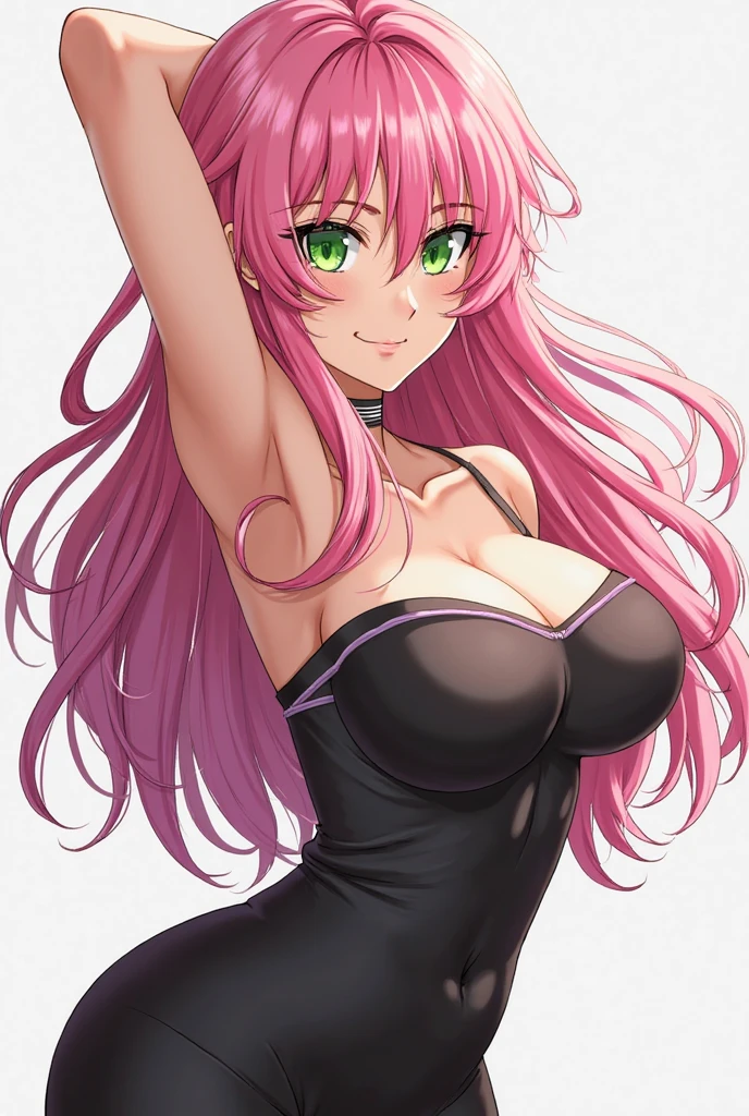 Creat BTTH anime series Queen medusa naked picture on brah on Brest and no lower clothes